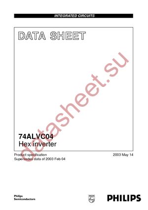 74ALVC04D,112 datasheet  